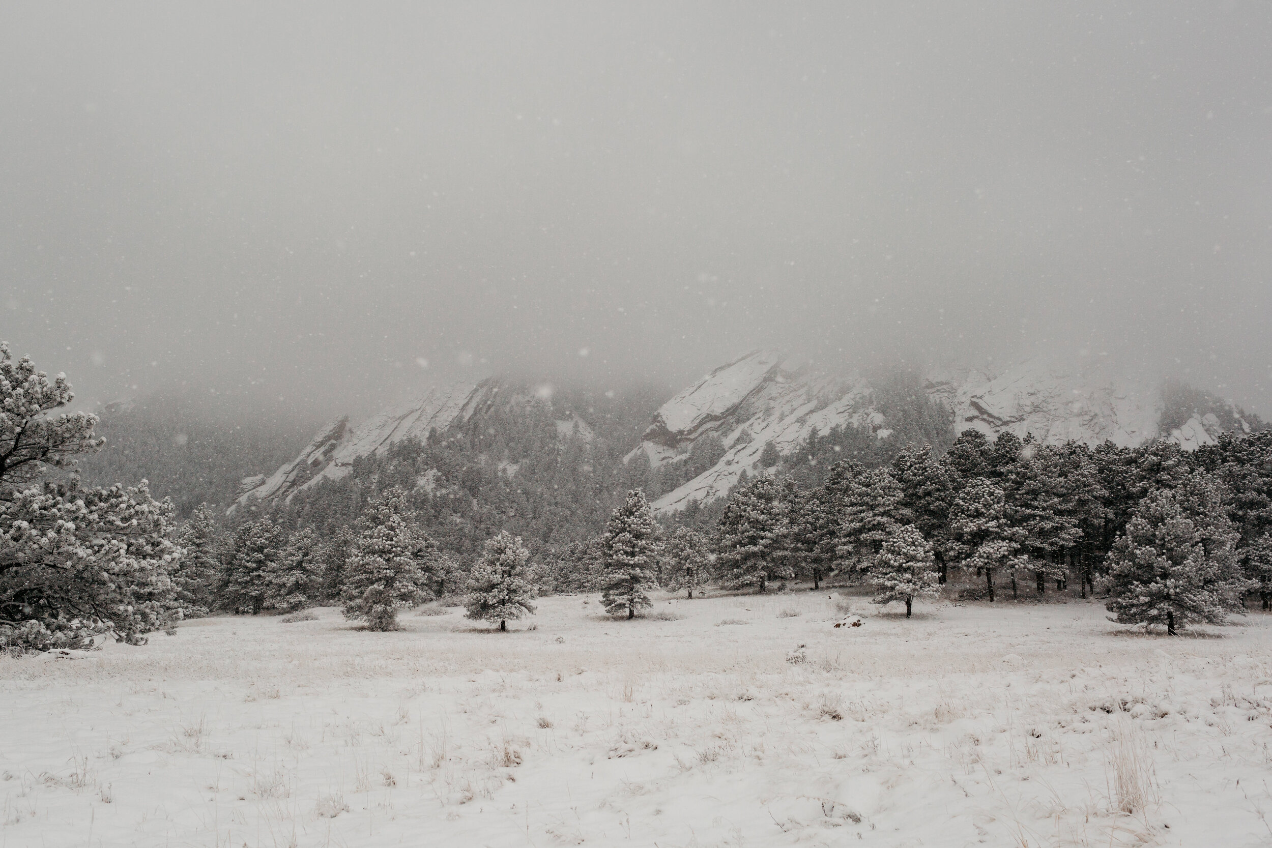 Boulder Colorado Flatirons Winter Snow Engagement109.jpg