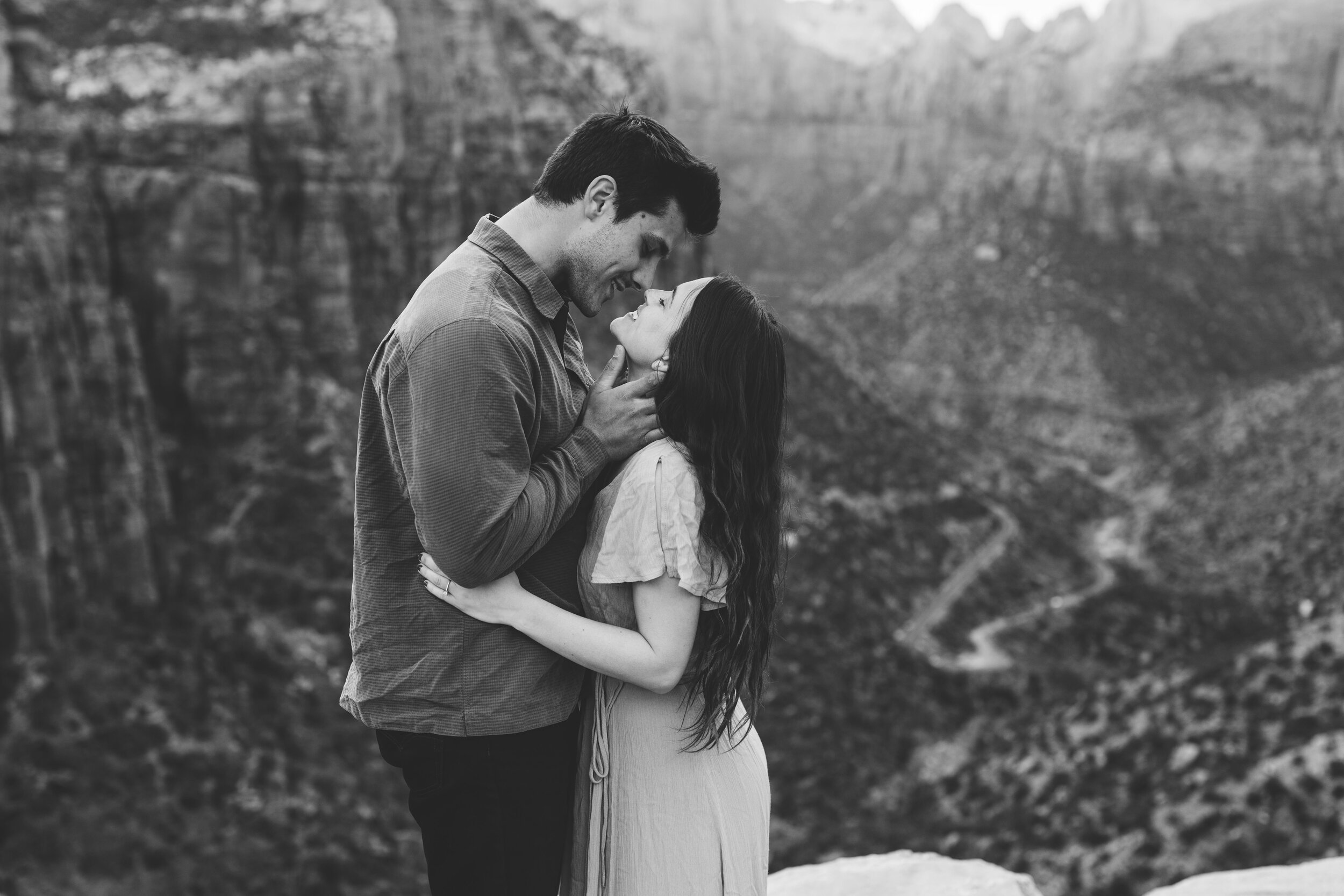 Kylee + Andrew - Zion National Park, Utah Canyon Overlook Adventure Session10.jpg