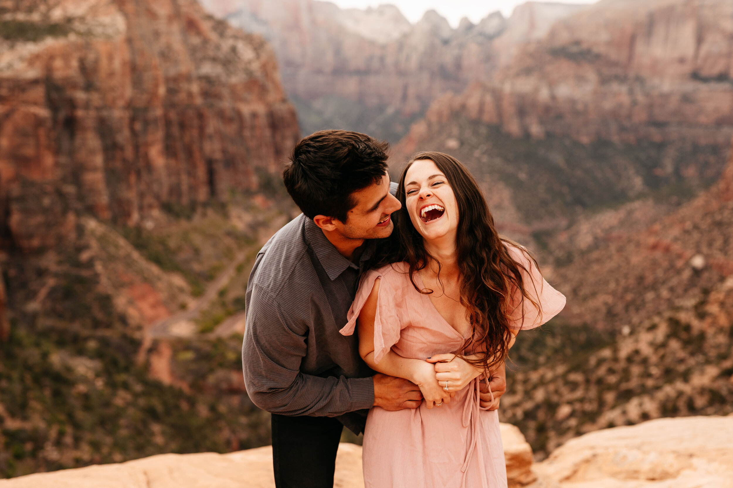 Kylee + Andrew - Zion National Park, Utah Canyon Overlook Adventure Session14.jpg