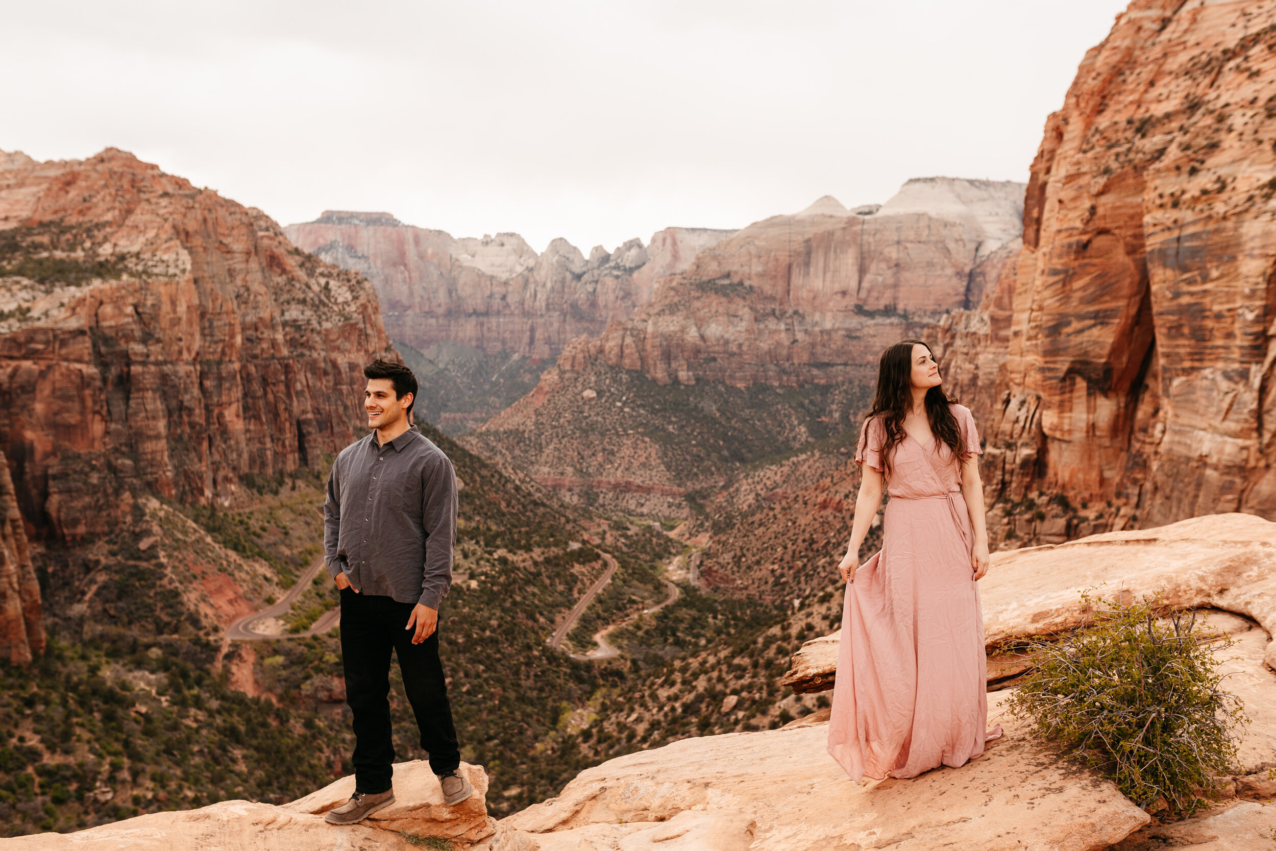 Kylee + Andrew - Zion National Park, Utah Canyon Overlook Adventure Session17.jpg