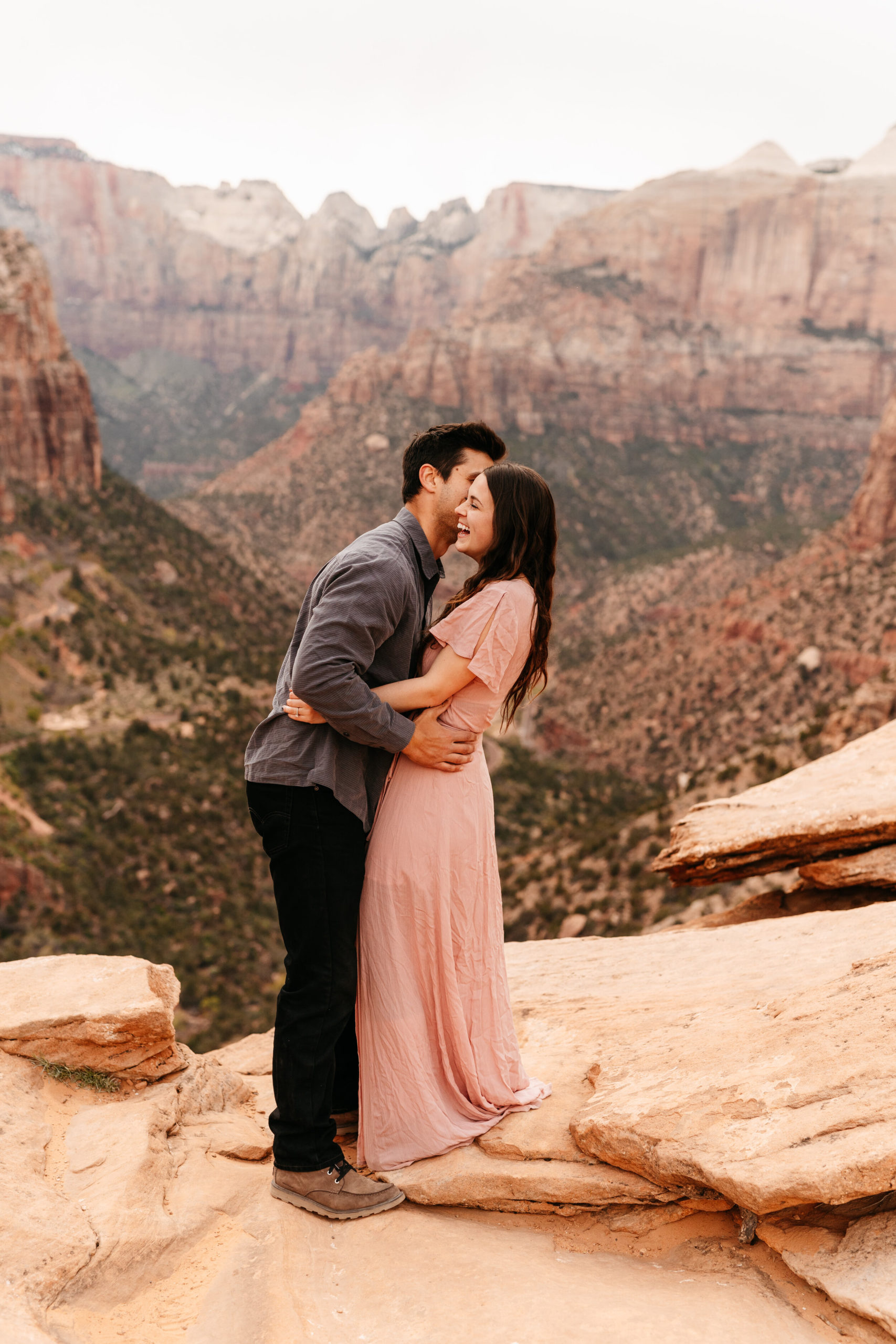 Kylee + Andrew - Zion National Park, Utah Canyon Overlook Adventure Session21.jpg