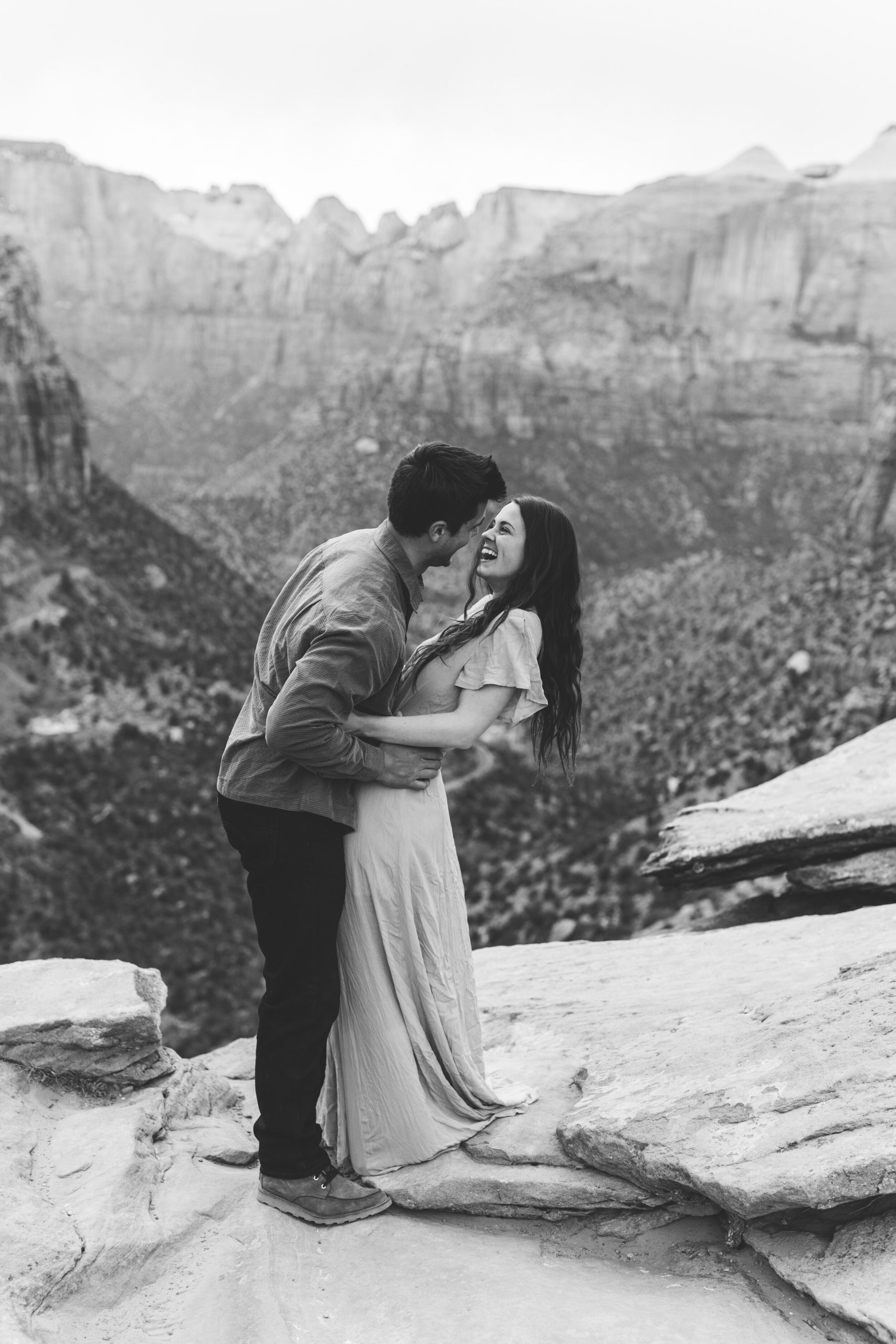 Kylee + Andrew - Zion National Park, Utah Canyon Overlook Adventure Session22.jpg