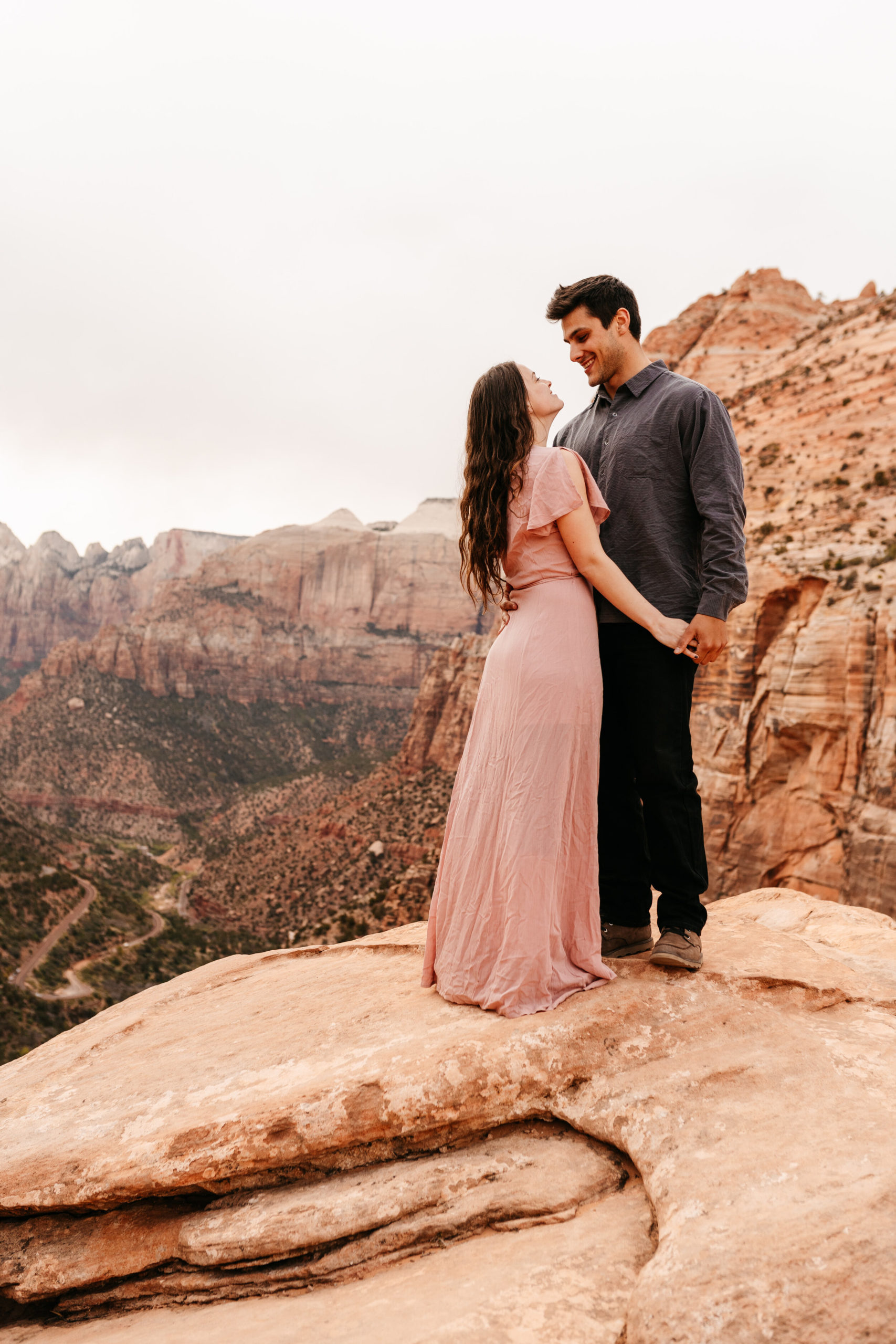 Kylee + Andrew - Zion National Park, Utah Canyon Overlook Adventure Session31.jpg