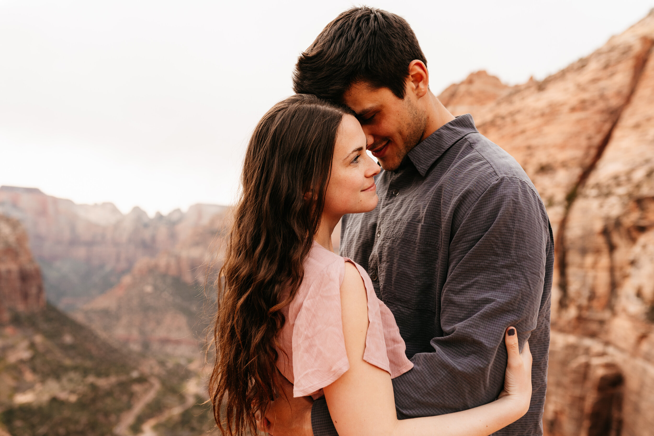 Kylee + Andrew - Zion National Park, Utah Canyon Overlook Adventure Session34.jpg