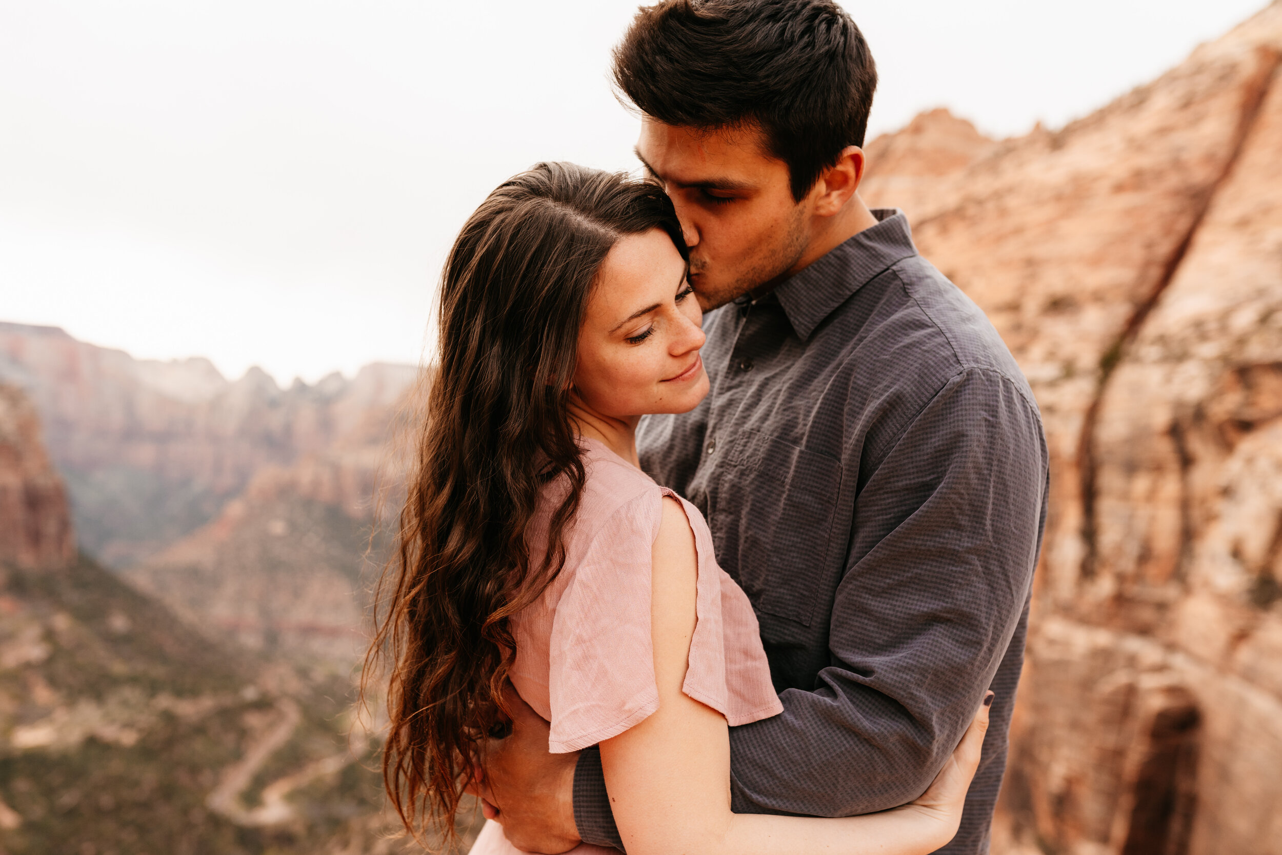 Kylee + Andrew - Zion National Park, Utah Canyon Overlook Adventure Session35.jpg