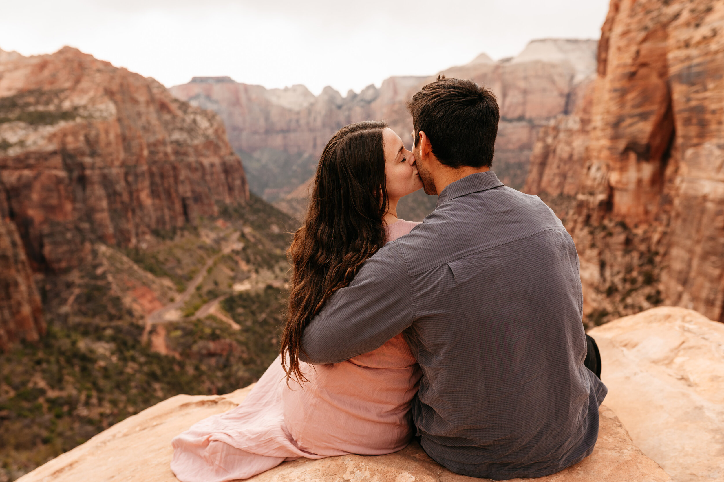 Kylee + Andrew - Zion National Park, Utah Canyon Overlook Adventure Session38.jpg