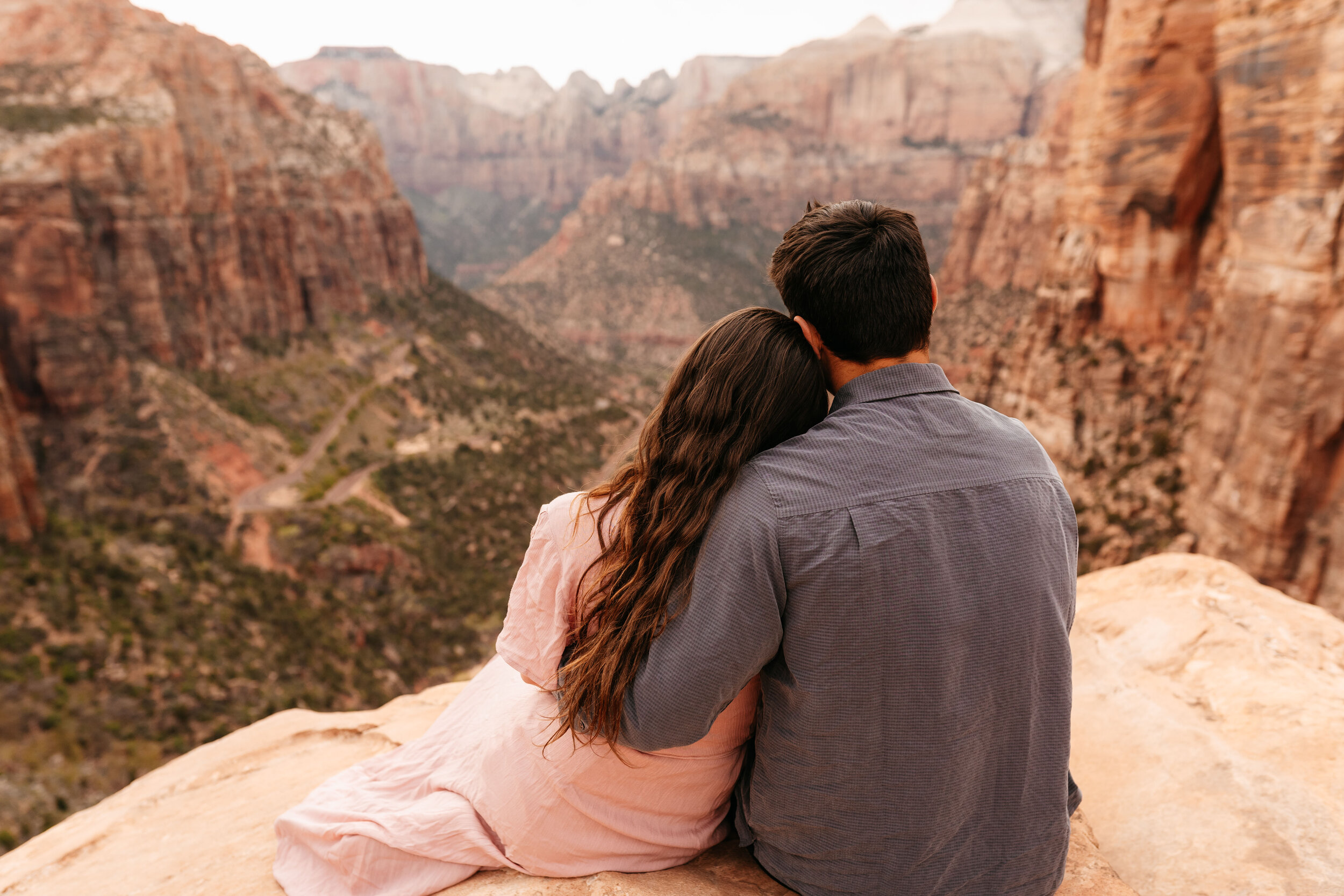 Kylee + Andrew - Zion National Park, Utah Canyon Overlook Adventure Session39.jpg