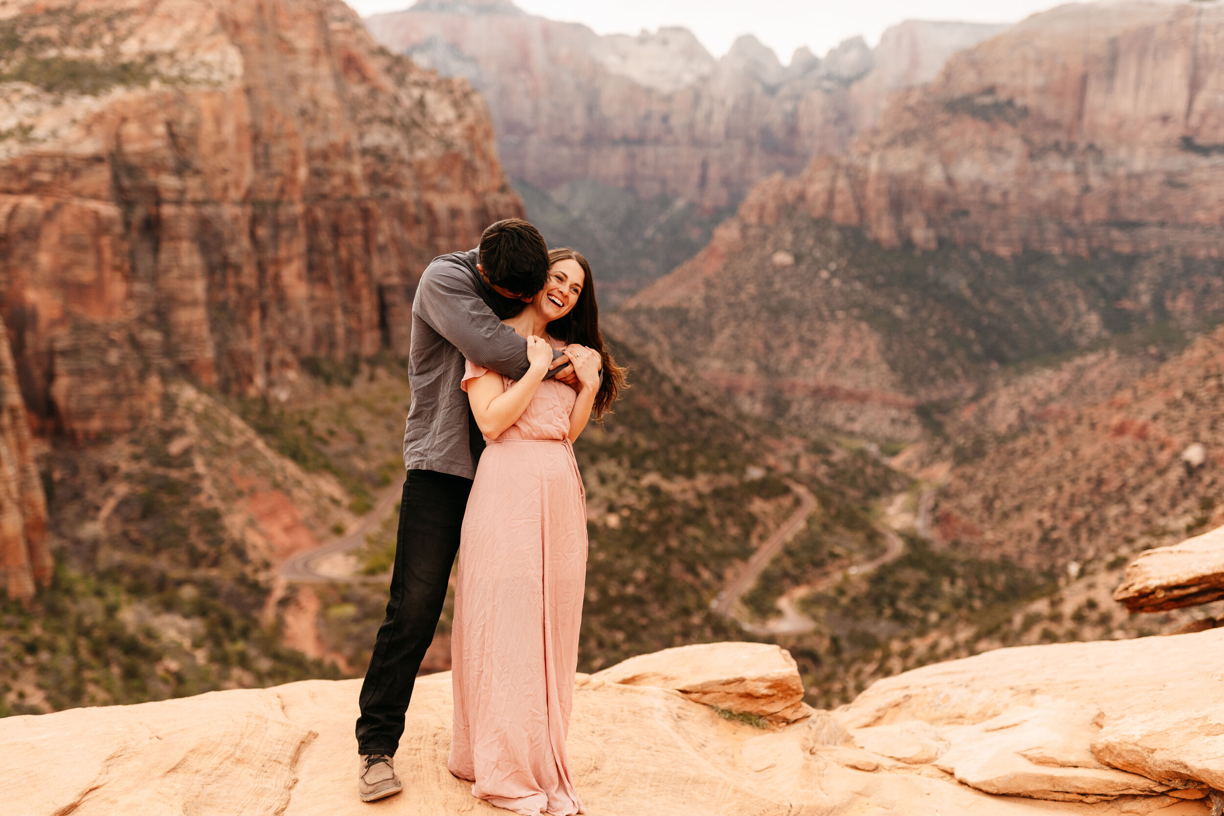 Kylee + Andrew - Zion National Park, Utah Canyon Overlook Adventure Session4.jpg