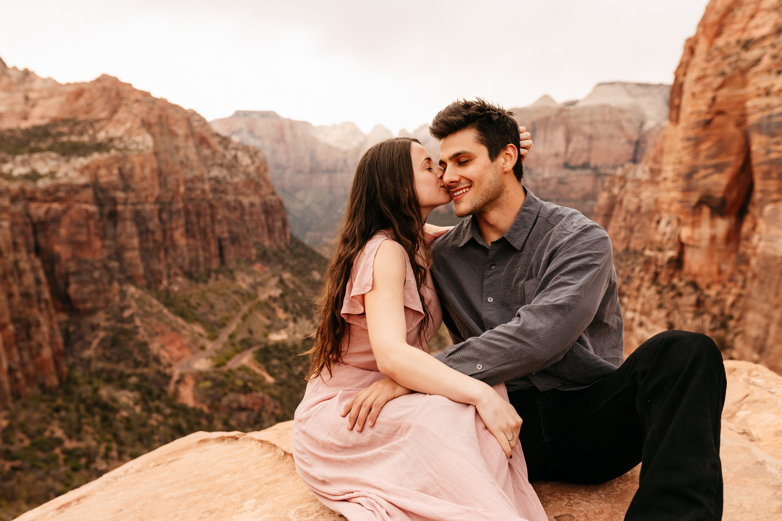 Kylee + Andrew - Zion National Park, Utah Canyon Overlook Adventure Session47.jpg