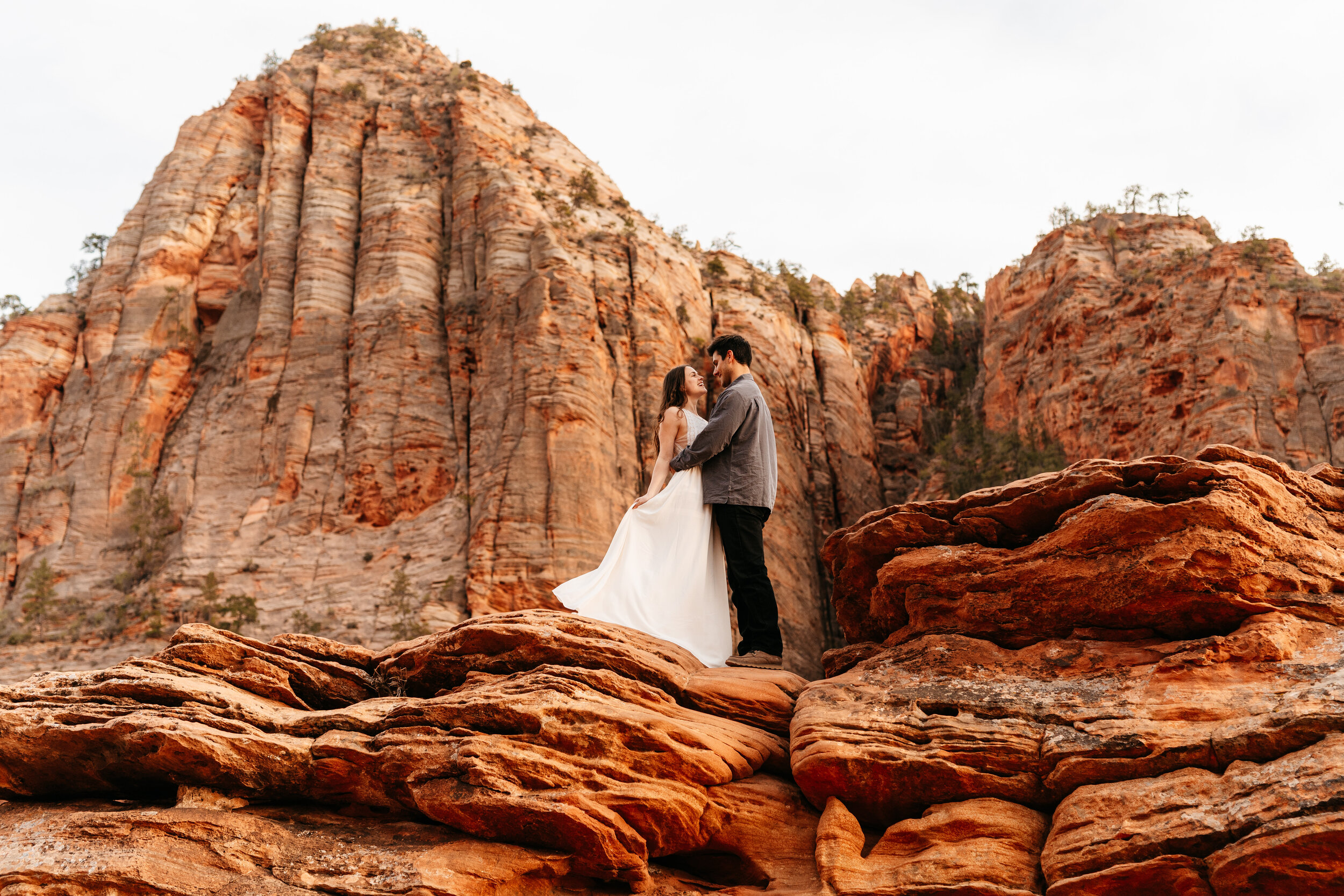 Kylee + Andrew - Zion National Park, Utah Canyon Overlook Adventure Session50.jpg