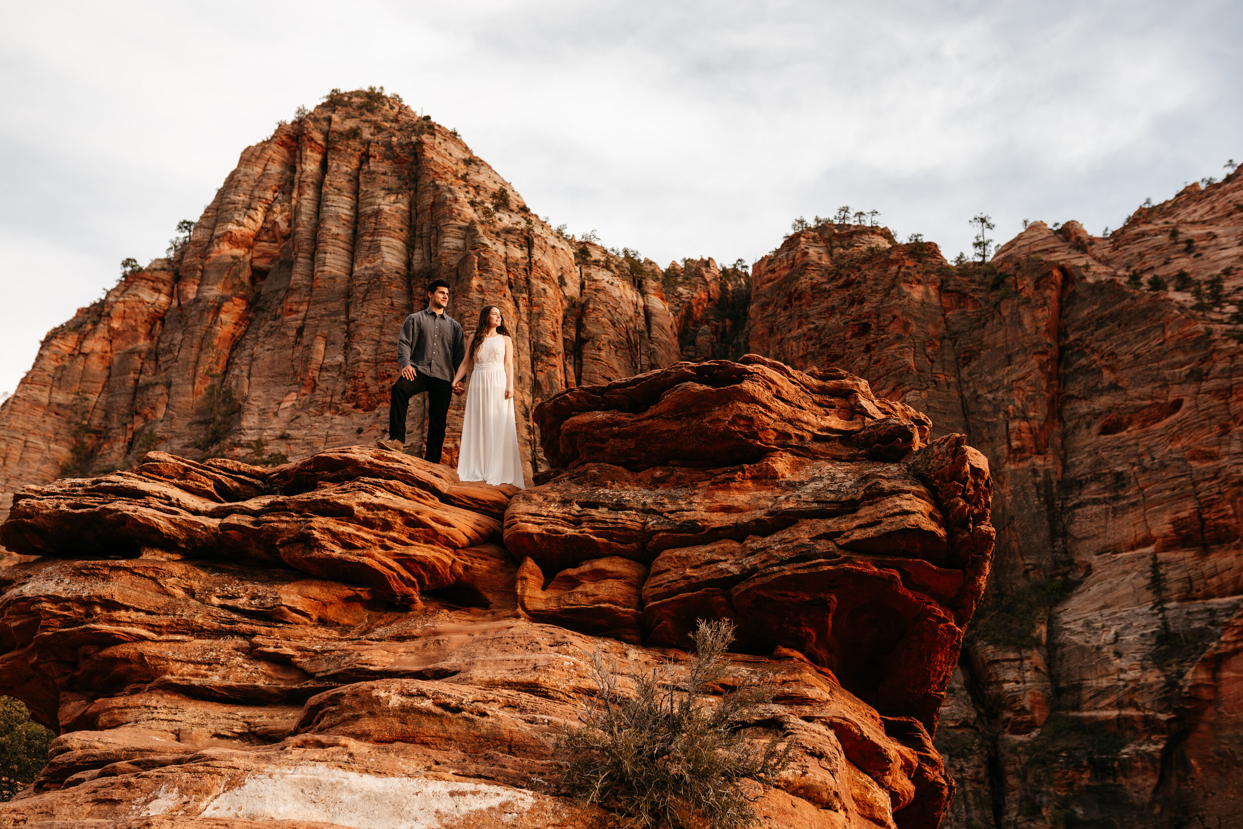 Kylee + Andrew - Zion National Park, Utah Canyon Overlook Adventure Session54.jpg