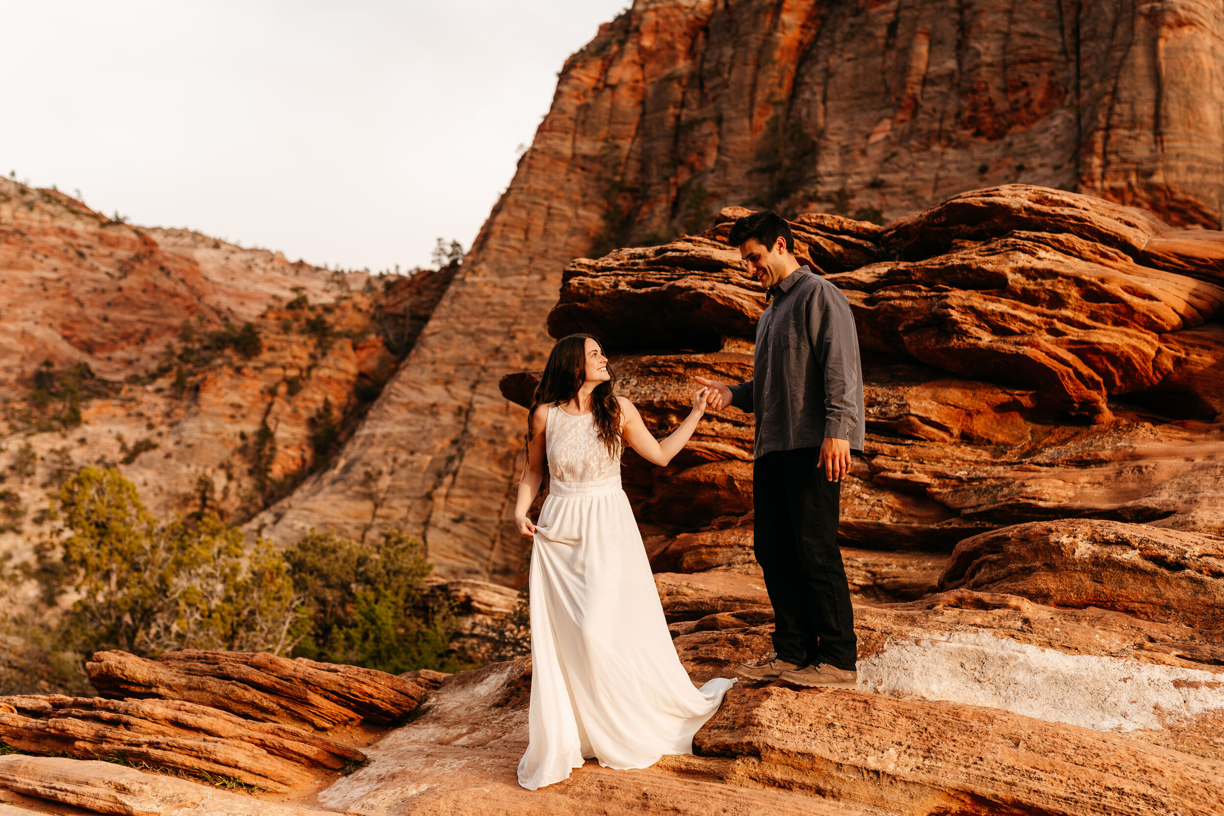Kylee + Andrew - Zion National Park, Utah Canyon Overlook Adventure Session58.jpg