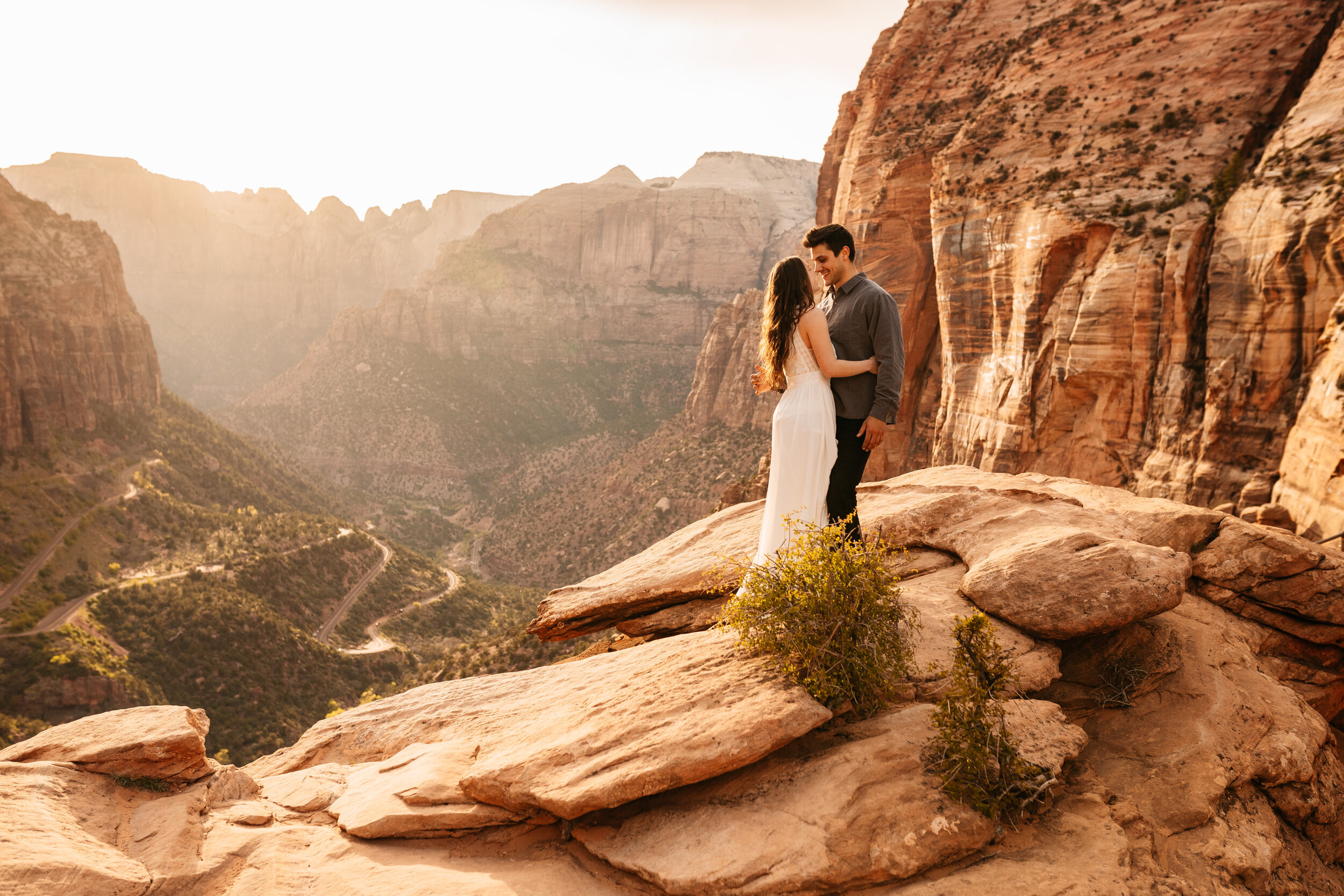 Kylee + Andrew - Zion National Park, Utah Canyon Overlook Adventure Session60.jpg