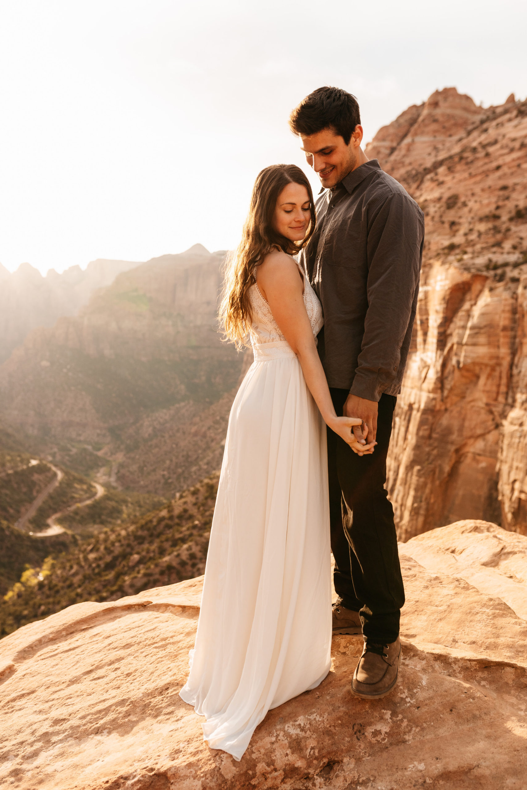 Kylee + Andrew - Zion National Park, Utah Canyon Overlook Adventure Session63.jpg