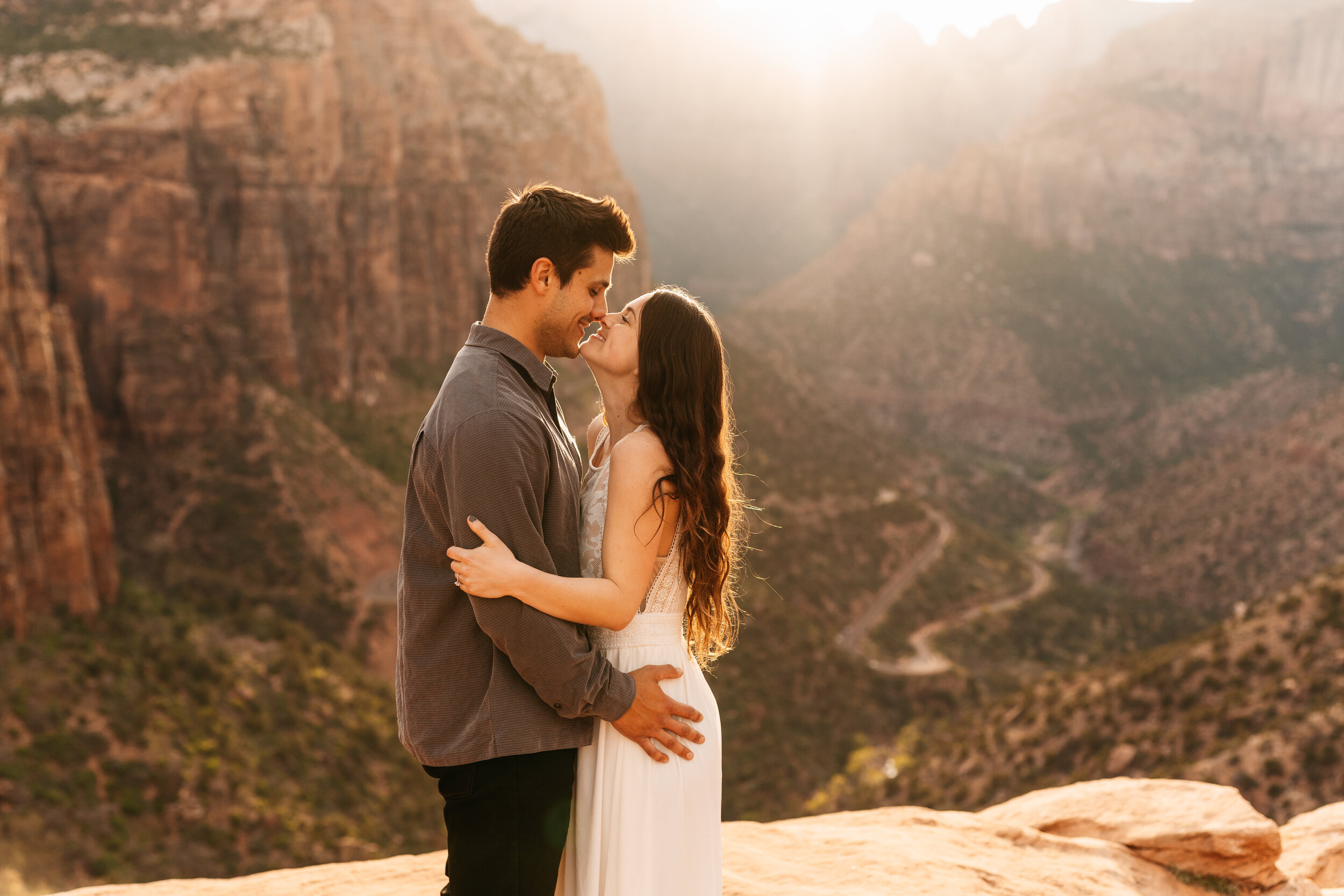 Kylee + Andrew - Zion National Park, Utah Canyon Overlook Adventure Session76.jpg