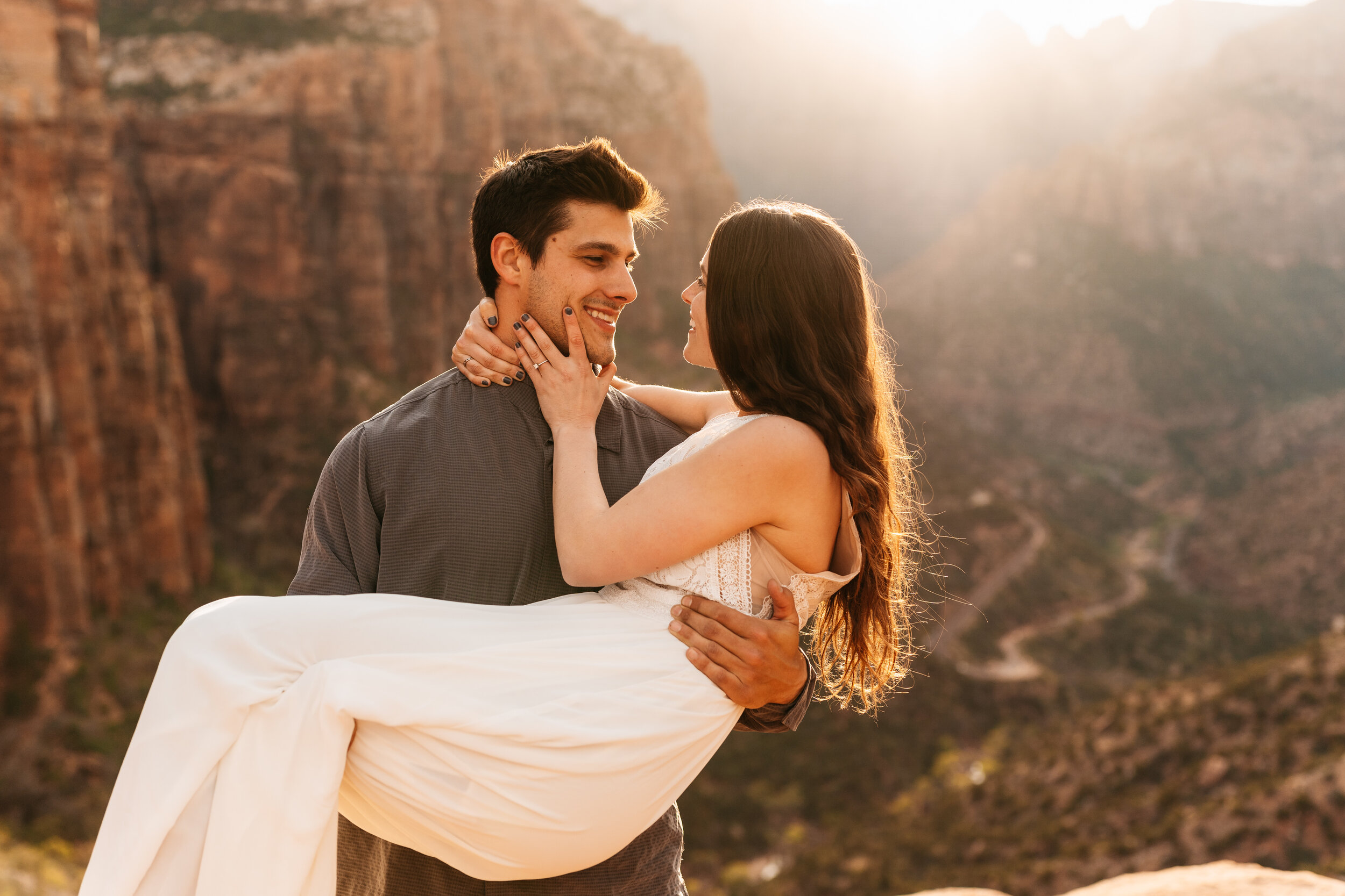 Kylee + Andrew - Zion National Park, Utah Canyon Overlook Adventure Session78.jpg