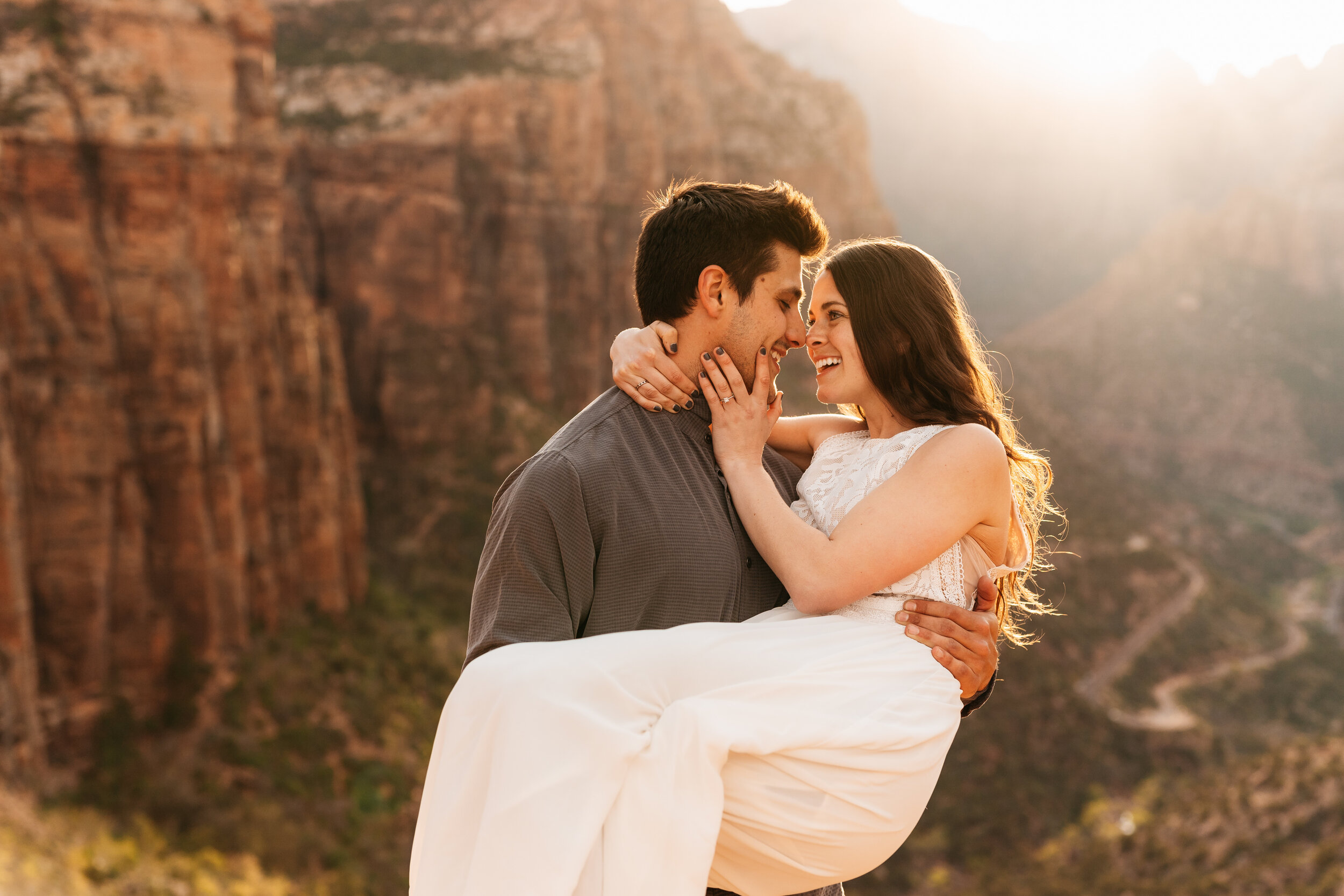 Kylee + Andrew - Zion National Park, Utah Canyon Overlook Adventure Session79.jpg