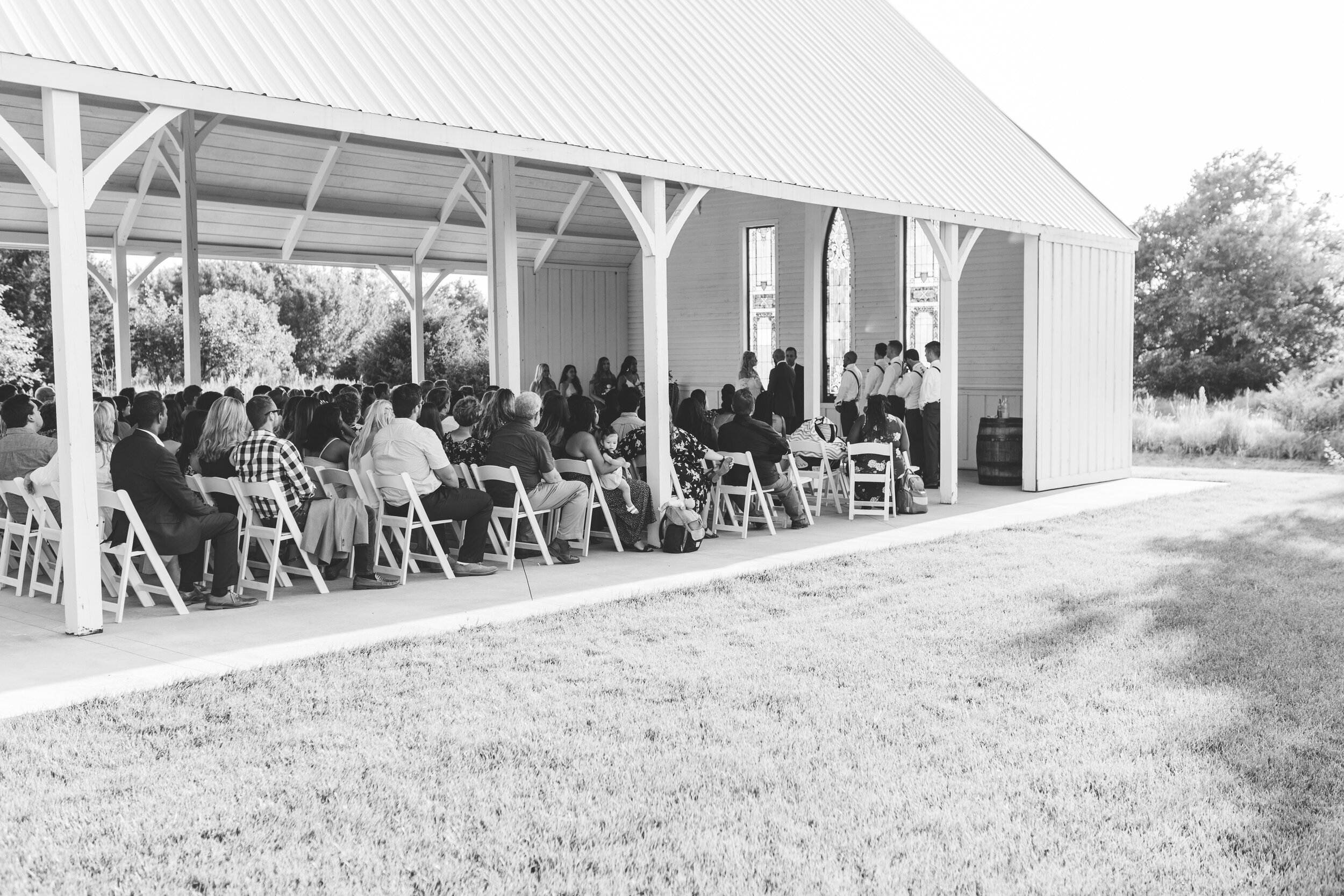 Hayley + Lorenzo - Summer White Chapel Wedding at Stone Hill Barn in Augusta, Kansas149.jpg