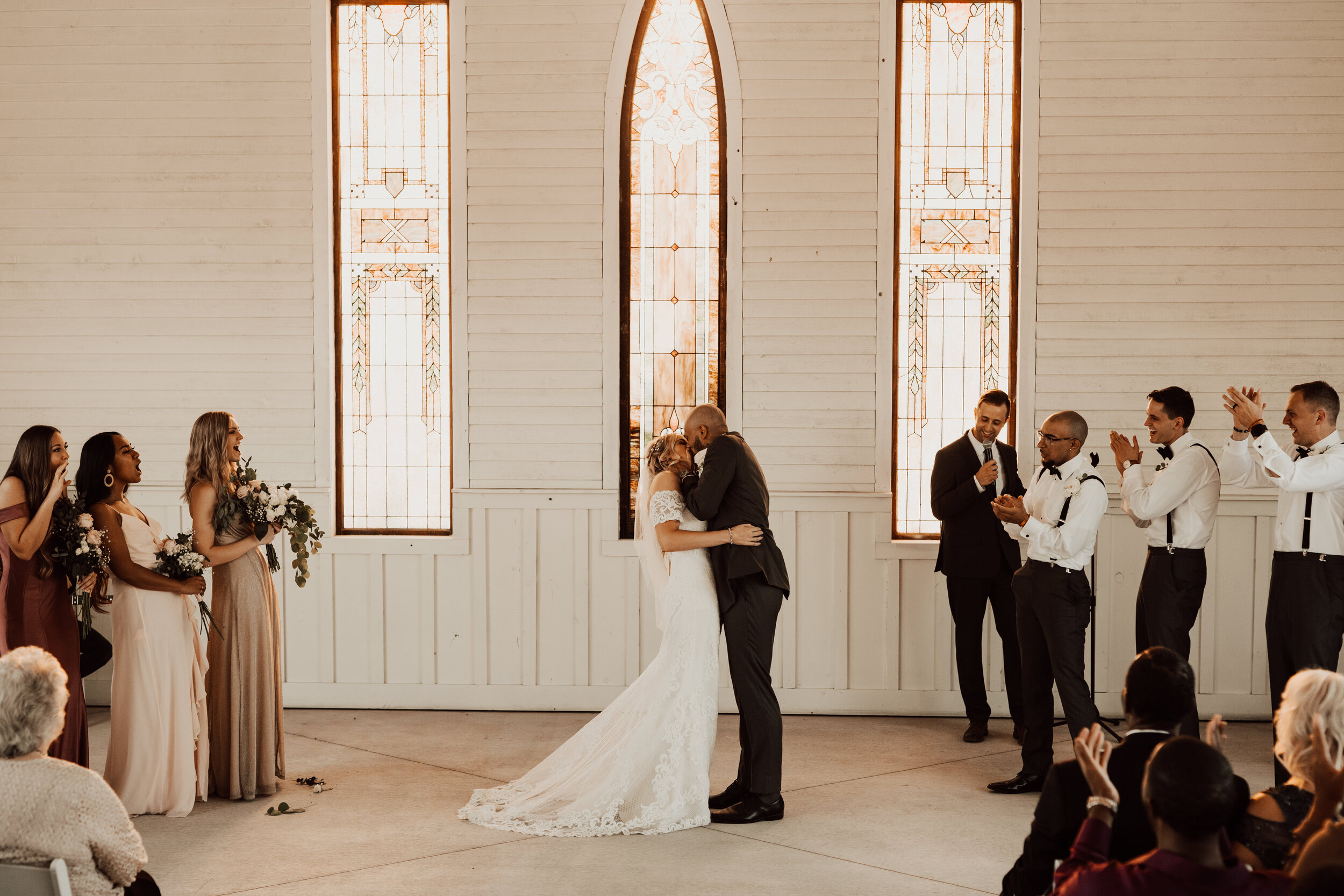 Hayley + Lorenzo - Summer White Chapel Wedding at Stone Hill Barn in Augusta, Kansas162.jpg