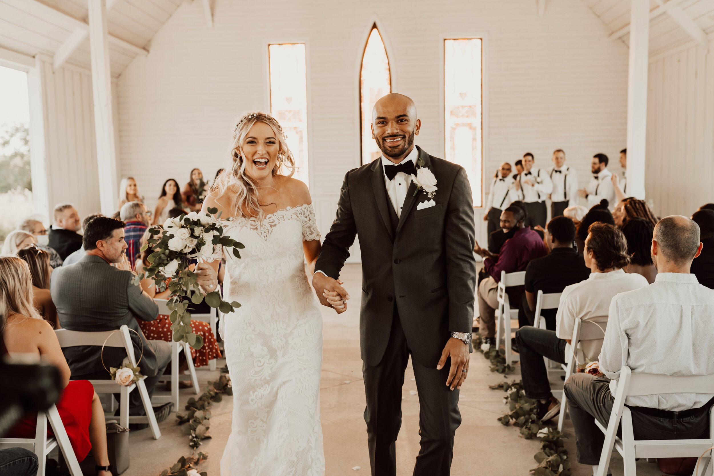 Hayley + Lorenzo - Summer White Chapel Wedding at Stone Hill Barn in Augusta, Kansas166.jpg
